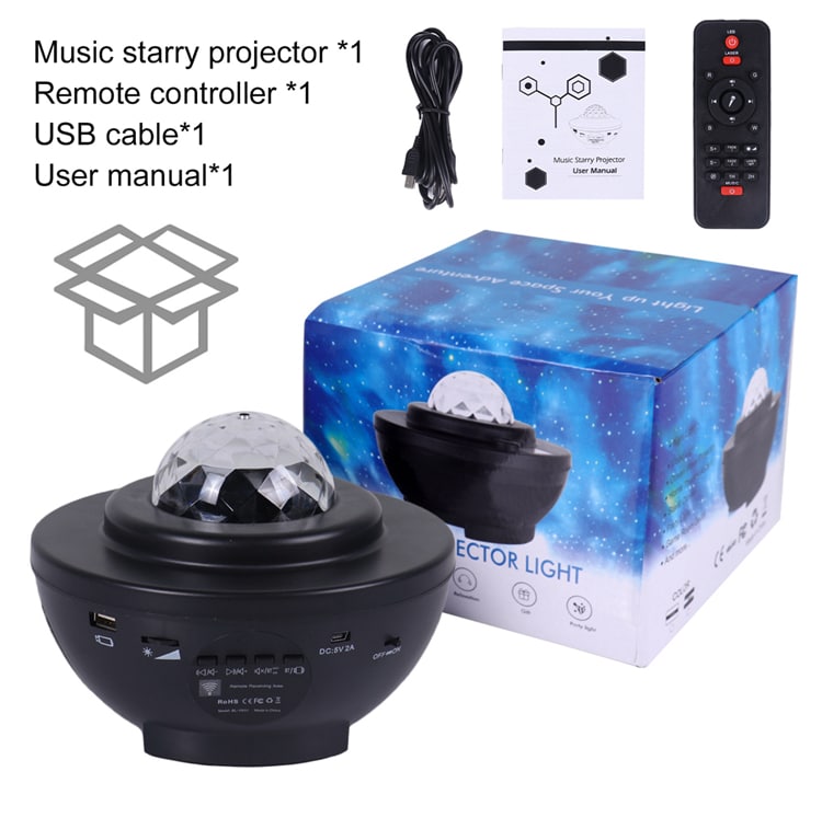 Proyector Galaxia  Bluetooth con altavoz y Luces led